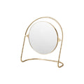 Elegant Gold Framed Round Table Mirror**