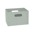 Durable Gray Storage Box with Cut-out Handles