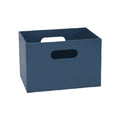 Sturdy Navy Blue Storage Bin with Handles - Ideal for Organization and Storage Solutions