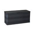 Durable Outdoor Storage Box - Weatherproof, Large Capacity, Black